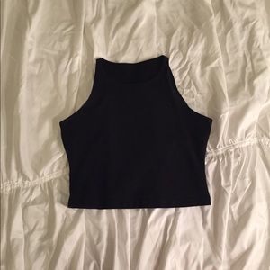 American Apparel black crop top